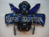 Honda CBR600RR 2003-2004 ABS Injection Fairing - Flame - Black Blue - MFS2130